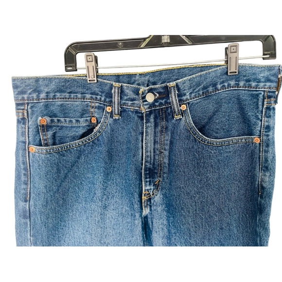 Levis 505 Regular Fit Jeans, Size 34 x 32 - Blue - Picture 6 of 10